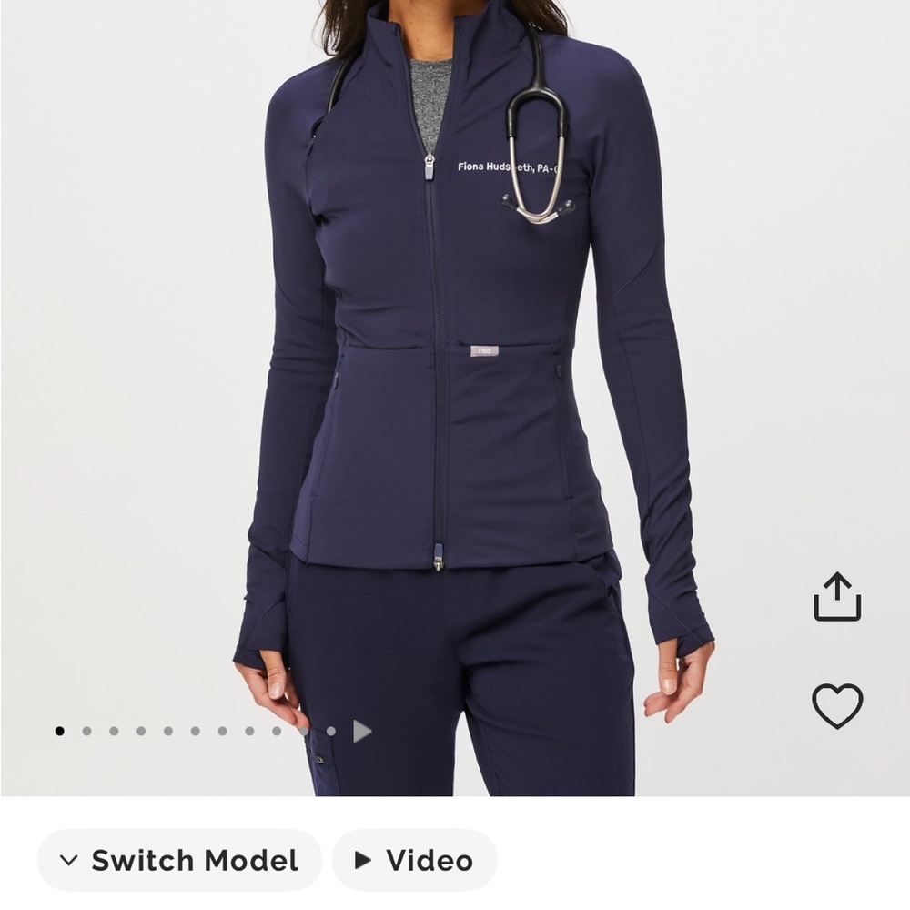 Figs On Shift Contour Knit Jacket